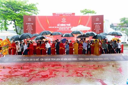 Lễ động thổ & phát động công đức tu bổ, tôn tạo di tích lịch sử văn hoá Đình Chùa Làng Bùi - Ngày 24/5/2025