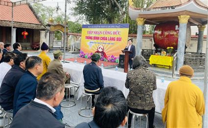 Lễ tiếp nhận công đức - Tiếng trống vọng hồn quê