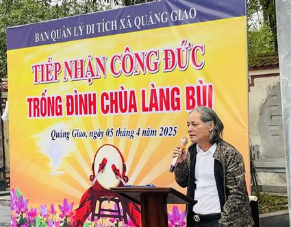 Lễ tiếp nhận công đức - Tiếng trống vọng hồn quê